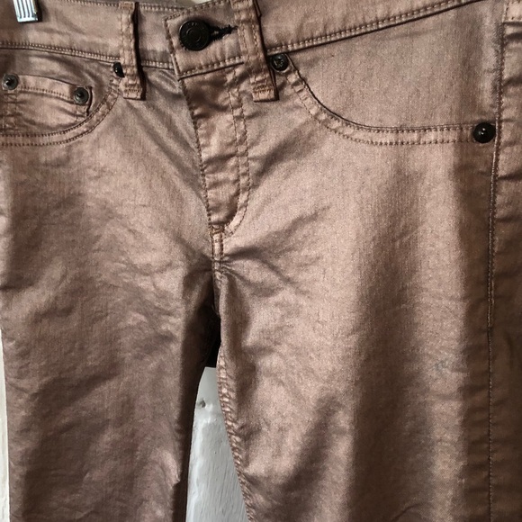 (EUC) Rag & Bone The Legging coated metallic jean - Picture 2 of 10